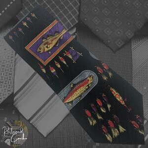 Taxidermy Fish and Bait Tie